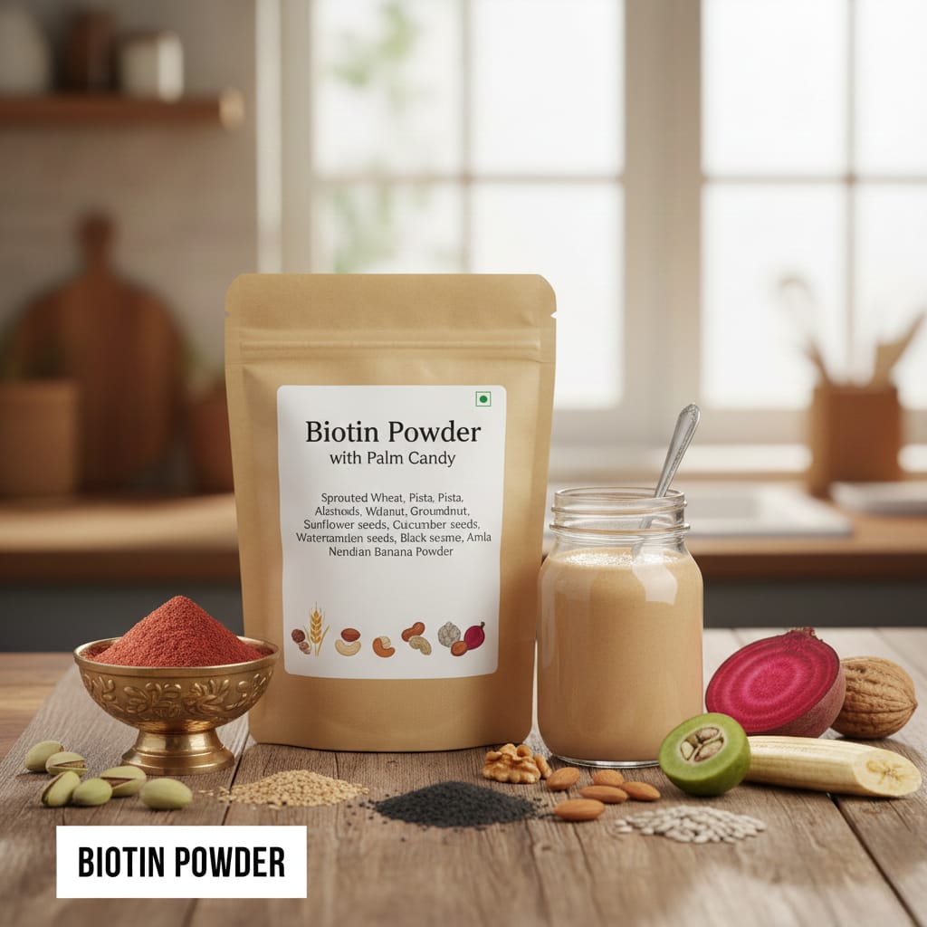 Biotin Powder With Palm Candy