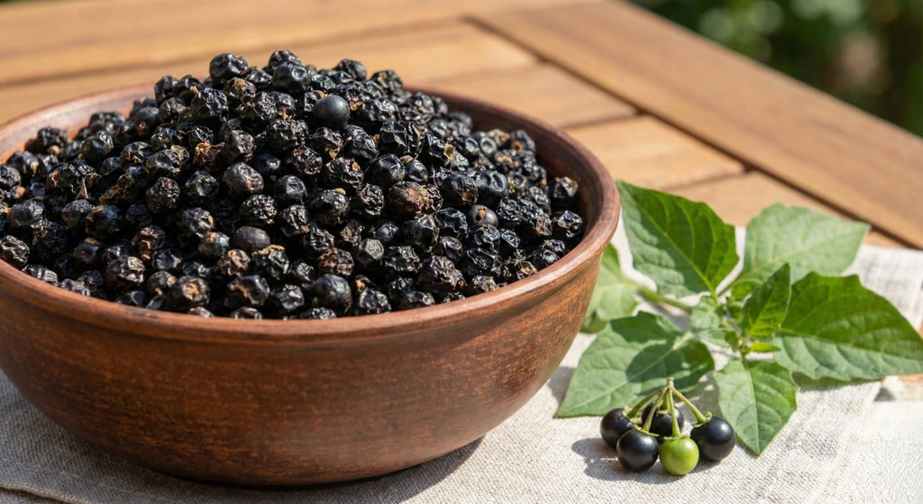 Black Night Shade Berries Dried (Manathakali vathal)